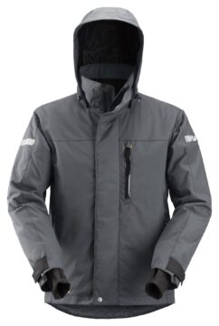 1102 Chaqueta impermeable con aislamiento AllroundWork gris acero/ negro