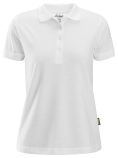 2702 Polo de manga corta para mujer blanco