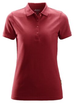 2702 Polo de manga corta para mujer rojo