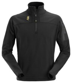 9435 Jersey Micro Fleece Body Mapping ½ Cremallera Negro