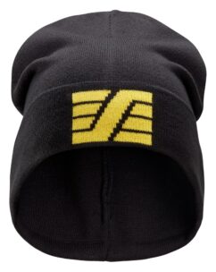 9035 Gorro para el uso diario 100% acrílico negro-amarillo
