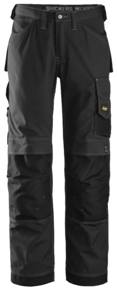 3313 Pantalones largos de trabajo Rip-Stop negros