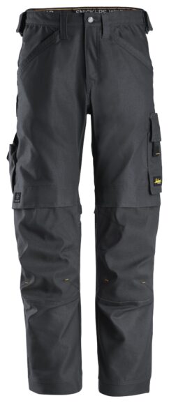 6324 Pantalones largos de trabajo elásticos AllroundWork Canvas+ color gris acero