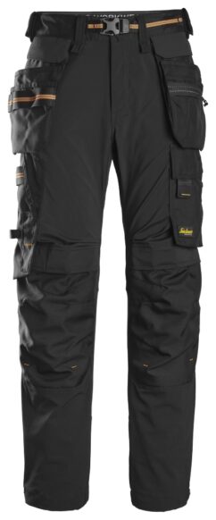 6515 Pantalones largos de trabajo cortaviento GORE® Windstopper® AllroundWork negro