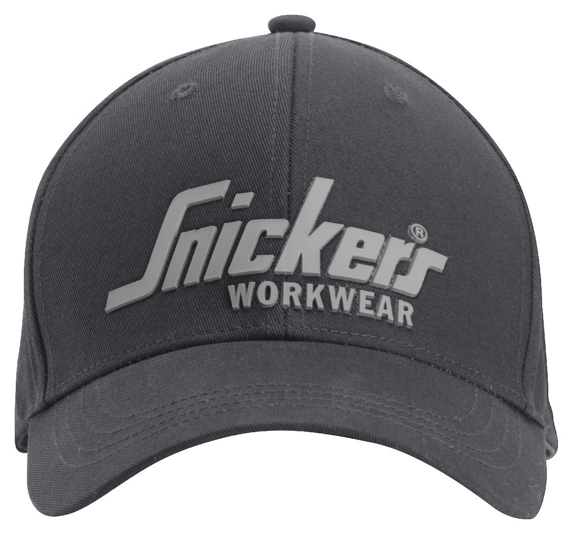 9041 Gorra con logo 3D Gris Acero