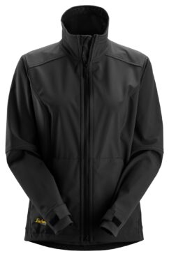 1247 Chaqueta cortavientos softshell para mujer AllroundWork color negro