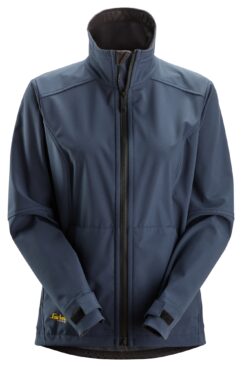 1247 Chaqueta cortavientos softshell para mujer AllroundWork color azul