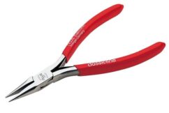 Alicate electrónica semiredonda boca recta y curva