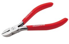 Alicate electrónica corte diagonal con retenedor de alambres