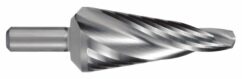 Broca cónica para chapa HSS con canales en espiral