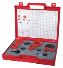 Juego de 8 coronas perforadoras HSS bimetal para fontanería