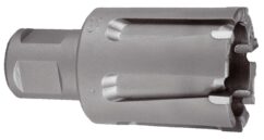 Broca hueca con dientes de Metal Duro y vástago Weldon para vías de tren