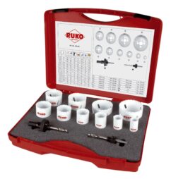 Juego de 12 coronas perforadoras HSS-Co 8 para mantenimiento tipo Super