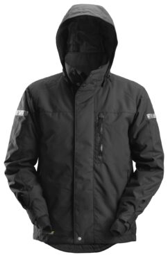1102 Chaqueta impermeable con aislamiento AllroundWork negro
