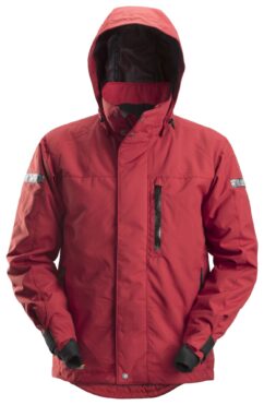 1102 Chaqueta impermeable con aislamiento AllroundWork rojo/ negro