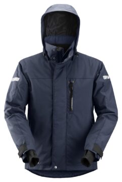 1102 Chaqueta impermeable con aislamiento AllroundWork azul marino/ negro