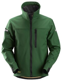1200 Chaqueta Soft Shell AllroundWork verde forestal-negro