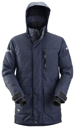 1800 Parka impermeable con aislamiento AllroundWork 37.5® azul marino/ negro