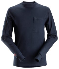 2460 Camiseta de manga larga ProtecWork azul marino