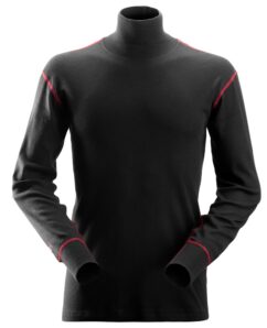 2462 Camiseta de manga larga con cuello alto ProtecWork negro