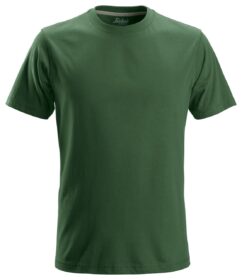 2502 Camiseta de manga corta clásica verde forestal