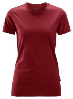 2516 Camiseta de manga corta para mujer rojo