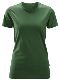 2516 Camiseta de manga corta para mujer verde forestal