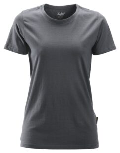 2516 Camiseta de manga corta para mujer gris acero