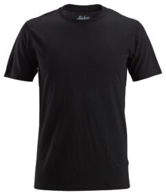 2527 Camiseta de manga corta de lana AllroundWork Negro