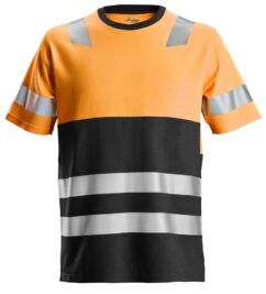 2534 Camiseta de manga corta de alta visibilidad clase 1 naranja-negro