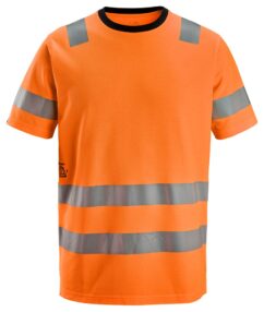 2536 Camiseta de manga corta de alta visibilidad clase 2 naranja