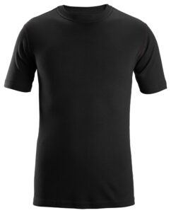 2563 Camiseta de manga corta con cuello redondo ProtecWork negro