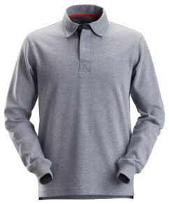 2612 Polo manga larga de rugby AllroundWork Gris