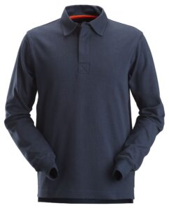 2612 Polo manga larga de rugby AllroundWork Azul marino