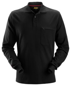 2660 Polo de manga larga ProtecWork negro