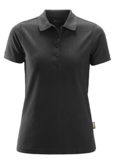 2702 Polo de manga corta para mujer negro