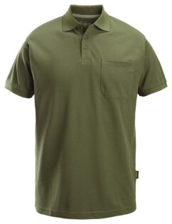 2708 Polo de manga corta clásico verde khaki