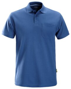 2708 Polo de manga corta clásico azul verdadero