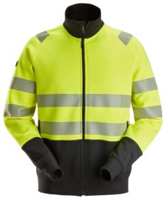 2835 Chaqueta con cremallera completa de alta visibilidad clase 2 amarillo-negro