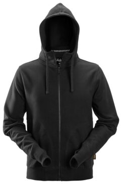2890 Sudadera con capucha y cremallera completa AllroundWork negro