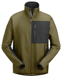 8045 Chaqueta capa intermedia Flexiwork verde kaki/ negro