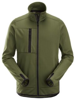8059 Chaqueta de forro polar con cremallera completa AllroundWork verde khaki