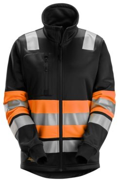 8077 Chaqueta con cremallera completa para mujer de alta visibilidad clase 1 color naranja/ negro
