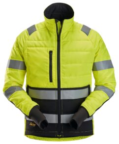8134 Chaqueta ligera acolchada de alta visibilidad clase 2 amarillo/ negro