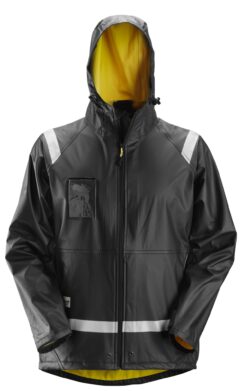 8200 Chaqueta Impermeable PU Negro