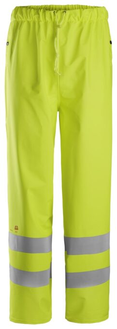 8267 Pantalones largos impermeables PU de alta visibilidad clase 2 ProtecWork amarillo