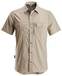 8520 Camisa de manga corta absorbente LiteWork beige