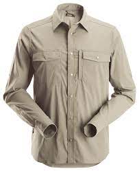 8521 Camisa de manga larga absorbente LiteWork beige